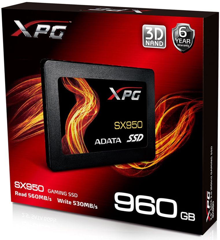 ADATA XPG SX950: dyski SSD z pamięcią MLC 3D i 6-letnią gwarancją 3
