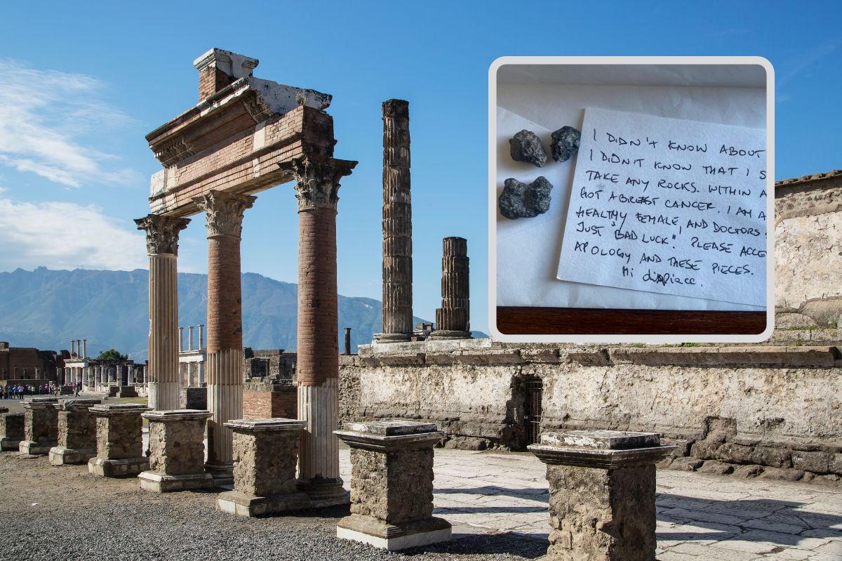 Cursed memento? Woman blames Pompeii stones for her illness