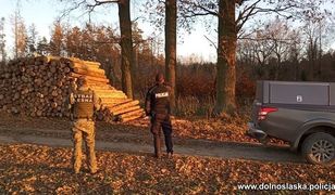 Lubań. Motocykliści i kłusownicy na cenzurowanym. Policjanci i leśniczy sprawdzają lasy