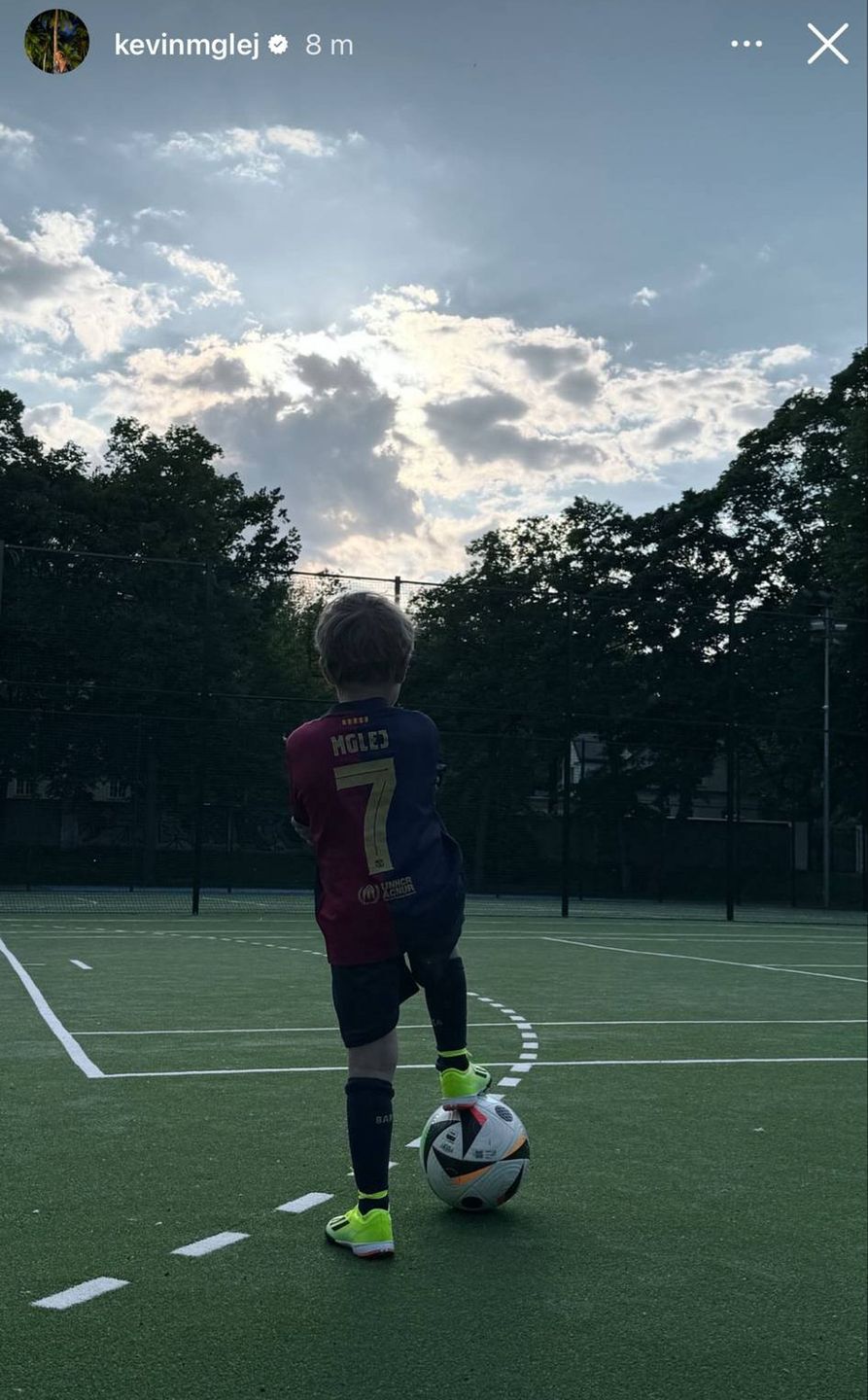 Kevin Mglej pokazał na Instagramie 5-letniego syna