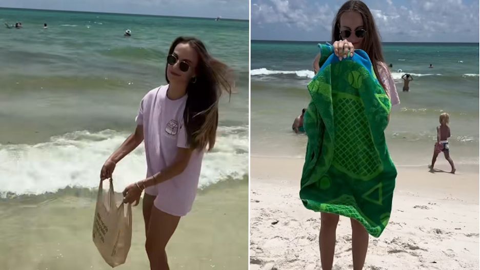 Influencerka pokazała swoje sposoby na plażowanie