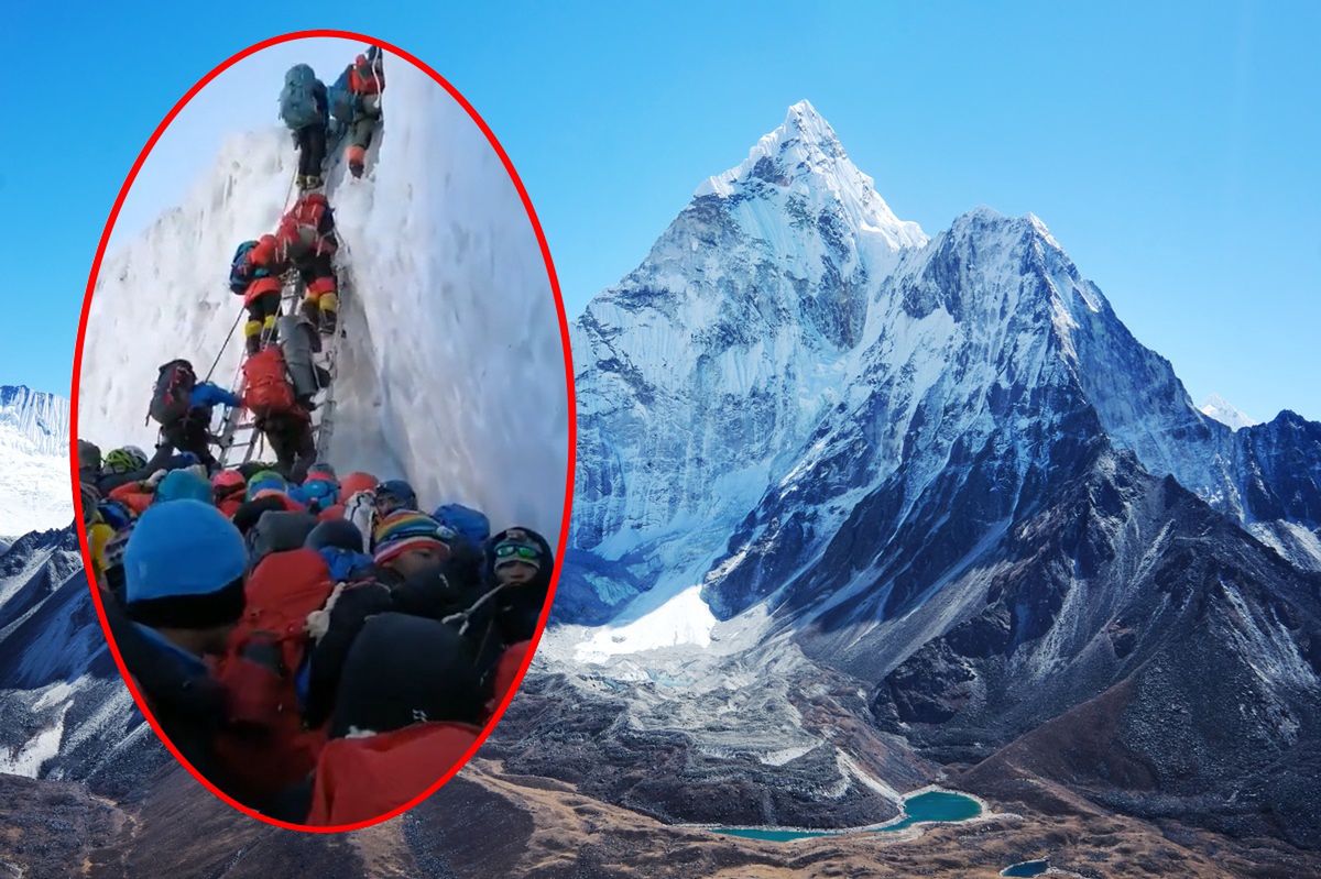 Zdjęcie z Everestu obiegło sieć. Koszmar pod "dachem świata"