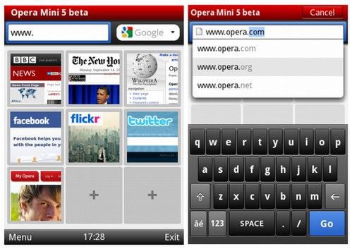 Opera Mini 5 teraz dla Windows Mobile