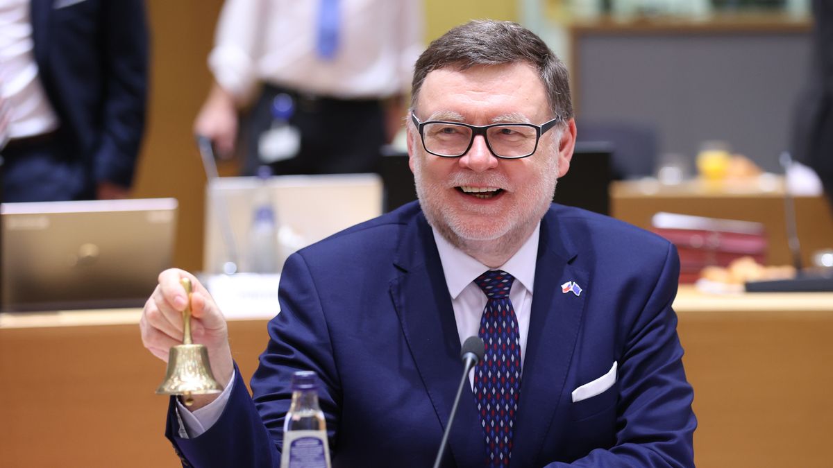 BRUSSELS, BELGIUM - JULY 12: Czech Minister of Finance Zbynek Stanjura attends the EU Economic and Financial Affairs Council Meeting in Brussels, Belgium on July 12, 2022. (Photo by Dursun Aydemir/Anadolu Agency via Getty Images)