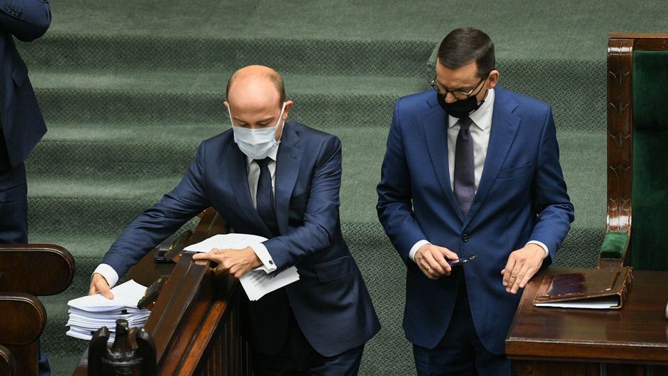 Fundusz Odbudowy w Sejmie. Borys Budka i Mateusz Morawiecki