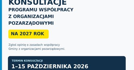 Ostrowieckie organizacje mogą wpłynąć na współpracę z miastem. Konsultacje ruszą 1 października