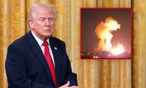 Ognista kula nad Isfahanem. Trump udostępnia nagranie nalotu