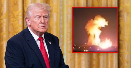 Ognista kula nad Isfahanem. Trump udostępnia nagranie nalotu