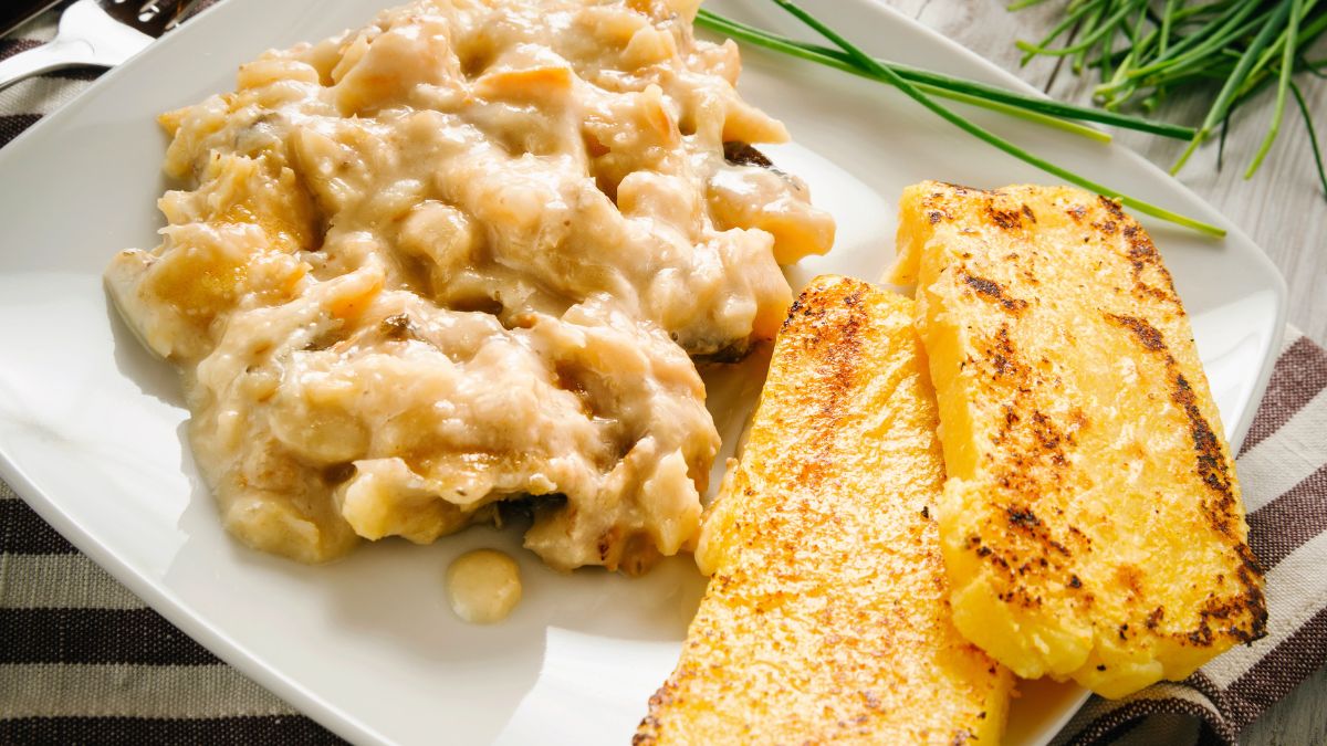 Włoska potrawa wigilijna z polentą