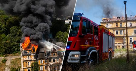 Spłonął zabytkowy pałac. Służby mają podejrzenia