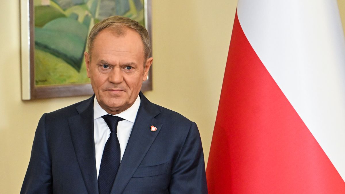 Warszawa, 09.11.2024. Premier Donald Tusk na konferencji prasowej w KPRM w Warszawie, 9 bm. Dziś zarząd PO zdecydował o organizacji prawyborów przed wyborami prezydenckimi, kandydatami są Rafał Trzaskowski i Radosław Sikorski. (ad) PAP/Radek Pietruszka