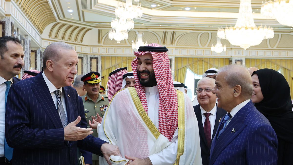 Recep Tayyip Erdogan , Mohammed bin Salman, Shehbaz Sharif 