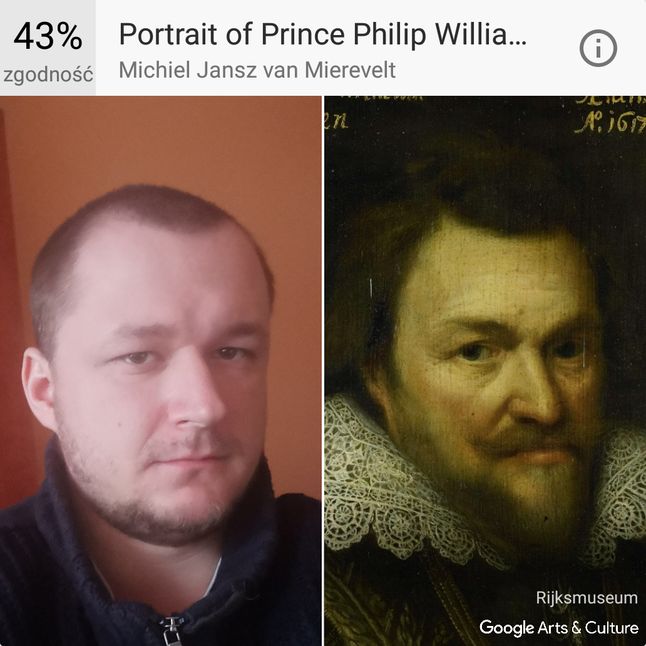 Google twierdzi, że wyglądam jak książę Philip William