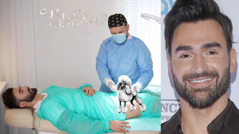 Jacek Jelonek  reklamuje zabieg powiększenia prącia