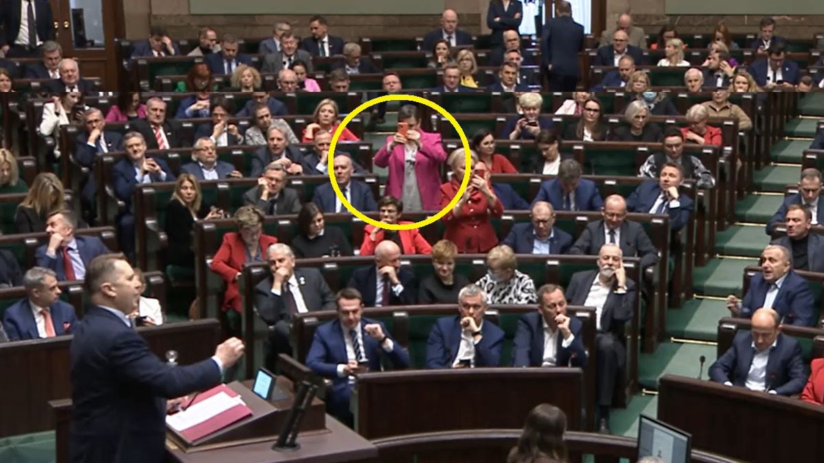 Katarzyna Lubnauer zrobiła zdjęcie Przemysławowi Czarnkowi