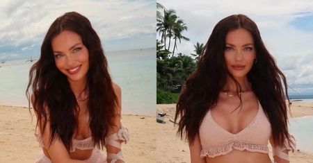 Edyta Zając debiutuje na planie "Hotelu Paradise" i eksponuje brzuch i długie nogi. Fani pieją z zachwytu: "Bogini"