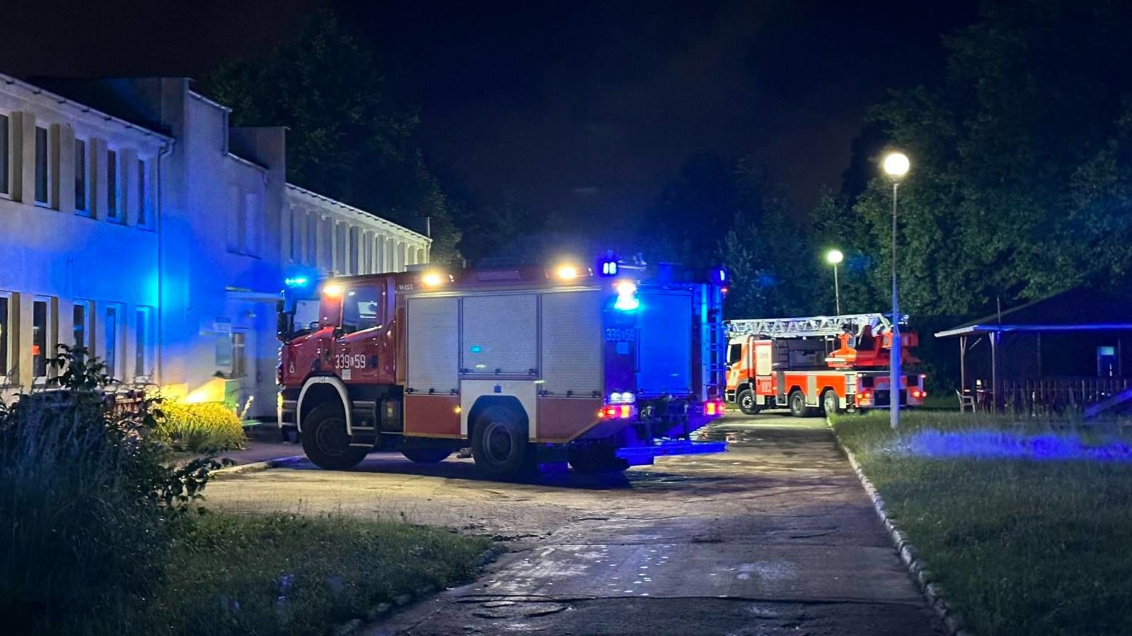 Pożar drukarni przy ul. Doświadczalnej w Lublinie