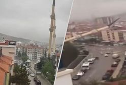 Potężna burza w Turcji. Zawalił się minaret w środku miasta
