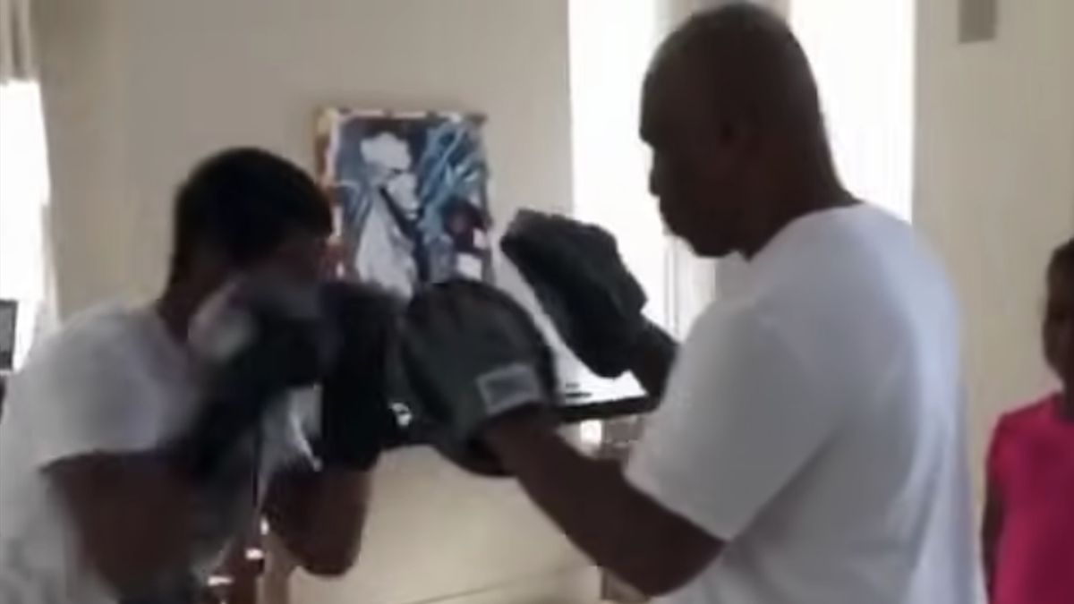 Miguel Tyson trenował z ojcem 