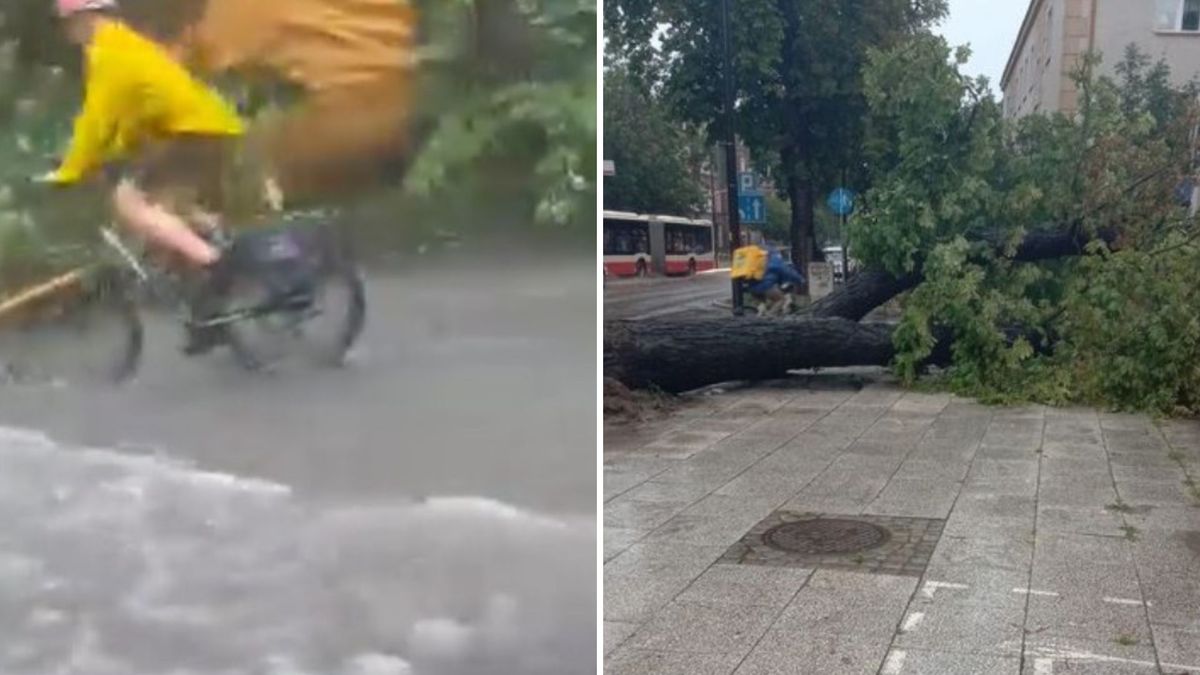 Ulewa w Gdańsku. Ulice zamieniły się w potoki