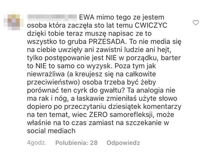 Instagram Ewy Chodakowskiej