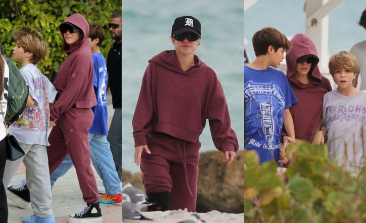  Shakira incognito z synami w Miami
