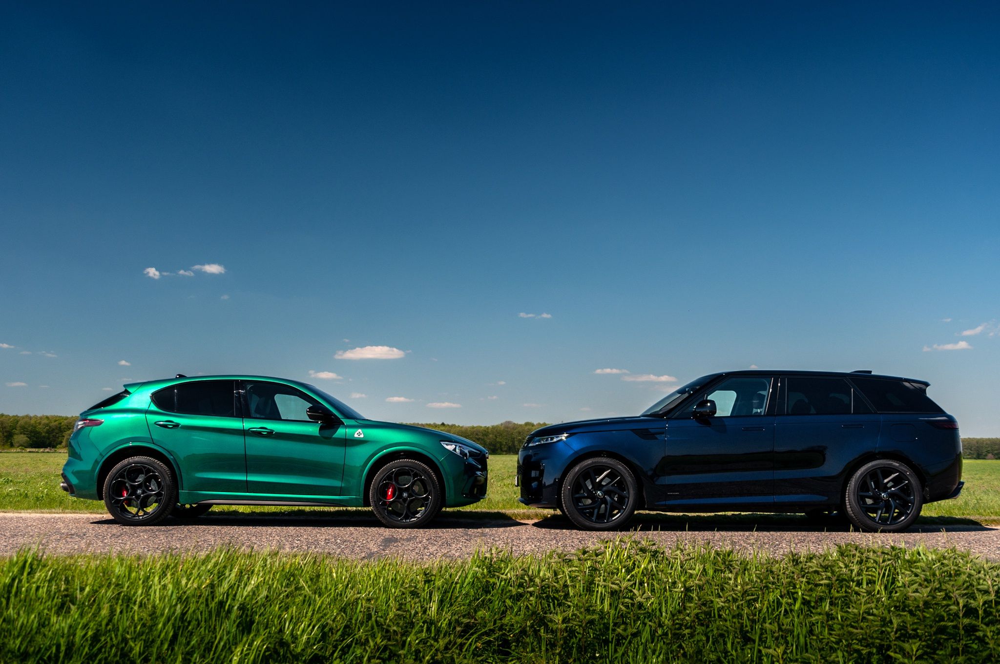 Alfa Romeo Stelvio Quadrifoglio i Range Rover Sport P510