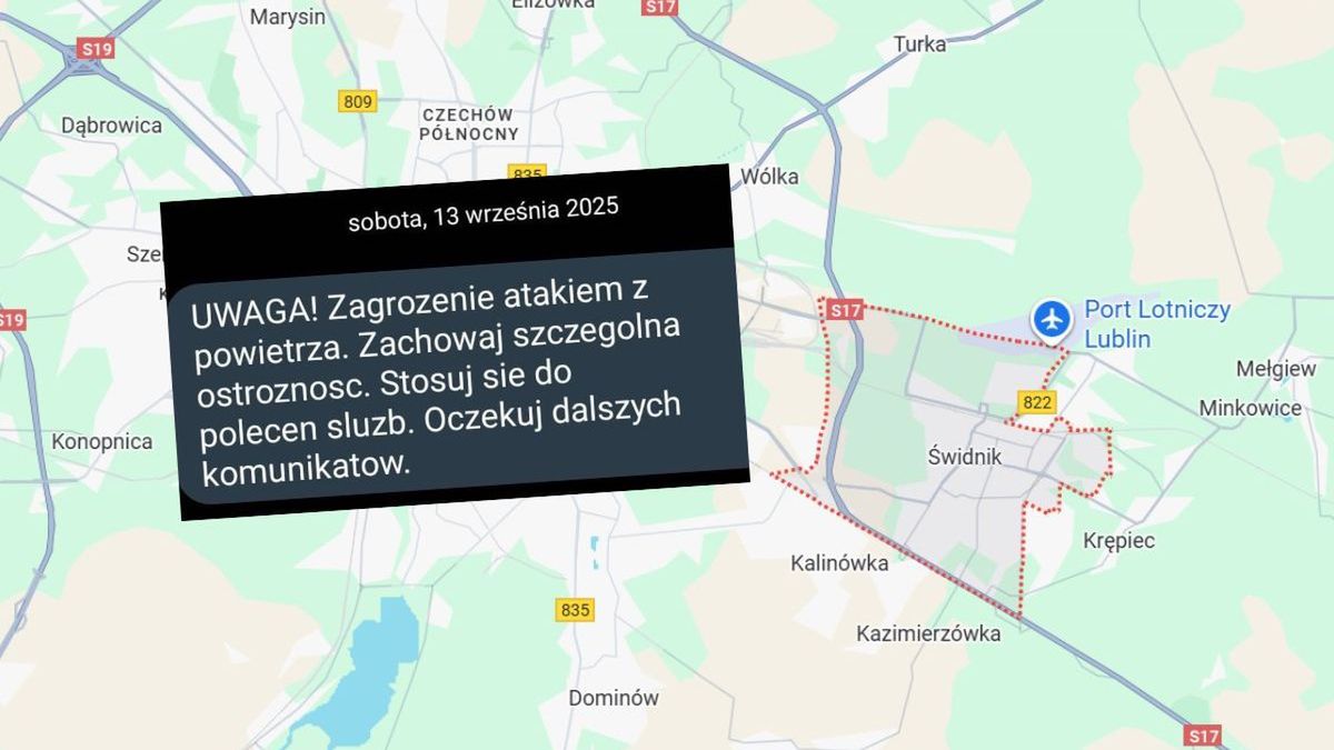 Alarm w województwie lubelskim