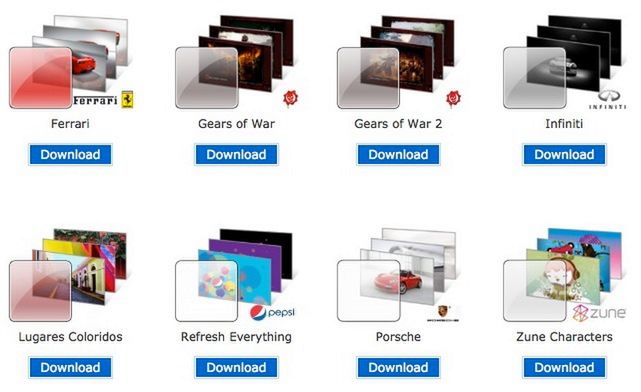 Pobierz dodatkowe tematy dla Windows 7
