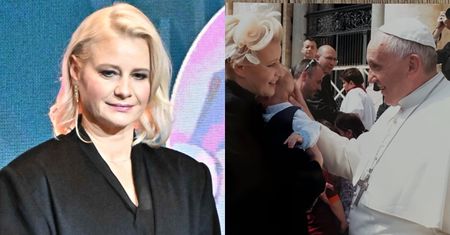 Małgorzata Kożuchowska wspomina papieża Franciszka i publikuje zdjęcia z ich spotkania, na które zabrała syna