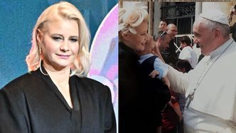 Małgorzata Kożuchowska wspomina papieża Franciszka i publikuje zdjęcia z ich spotkania, na które zabrała syna