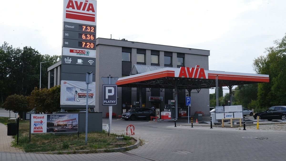 Stacja paliw AVIA Czechowska ceny paliw 17.08.2026