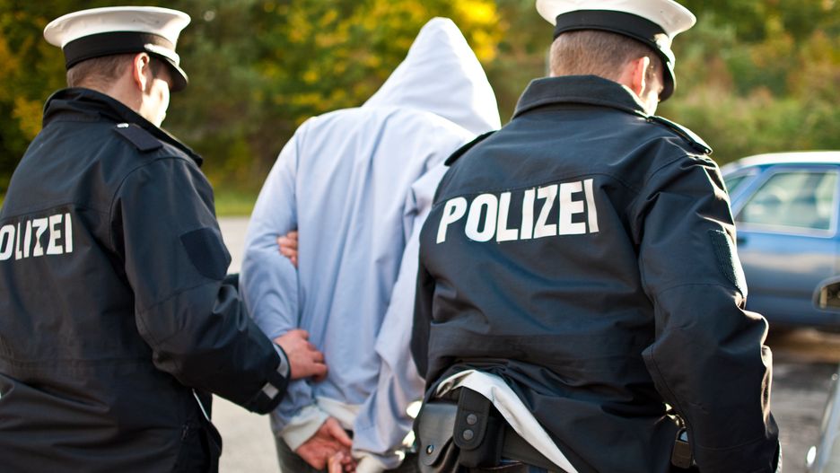 Two police officers are frogmarching a suspect
Two police officers are frogmarching a criminal with a mask.
MattoMatteo
20s, 25-30 Years, 30-35 Years, 30s, 35-40 Years, Adult, Arrest, Autumn, Blue, Car, Caucasian, Chasing, City Life, Color Image, Crime, Criminal, Day, Frogmarch, Garbage, German Culture, Germany, Ghetto, Group Of People, Handcuffs, Hooded Shirt, Image, Law, Male, Mask, Men, Mid Adult, Officer, Only Men, Outdoors, People, Police, Running, Safety, Small Group Of People, Suspicion, Teamwork, Thief, Two People, Uniform, Urban Scene, Vertical, Young Adult, Young Men