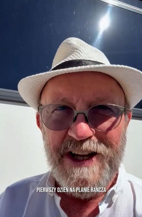 Artur Barciś na planie "Rancza"