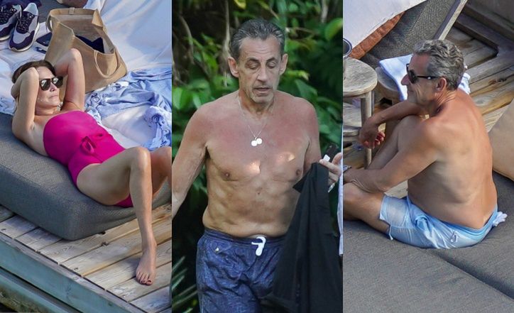 Nicolas Sarkozy korzysta z życia po odsiadce z żoną i synem