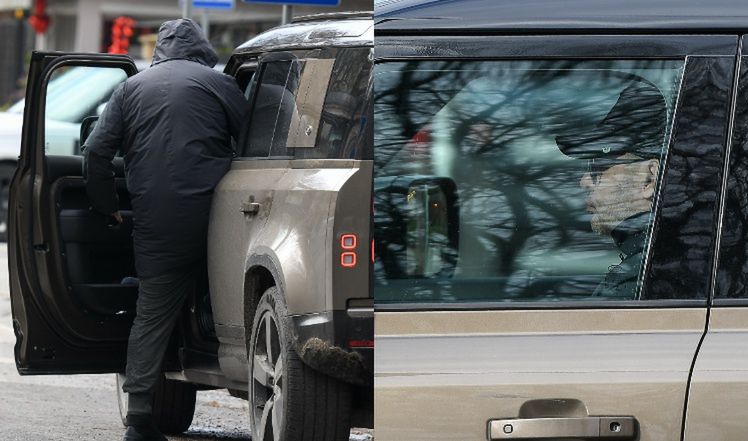 Tomasz Karolek przyłapany na mieście w Land Roverze