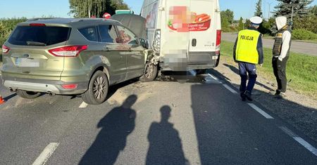 Kierowca nie zachował bezpiecznej odległości. Poranne zdarzenie w Reczynie!