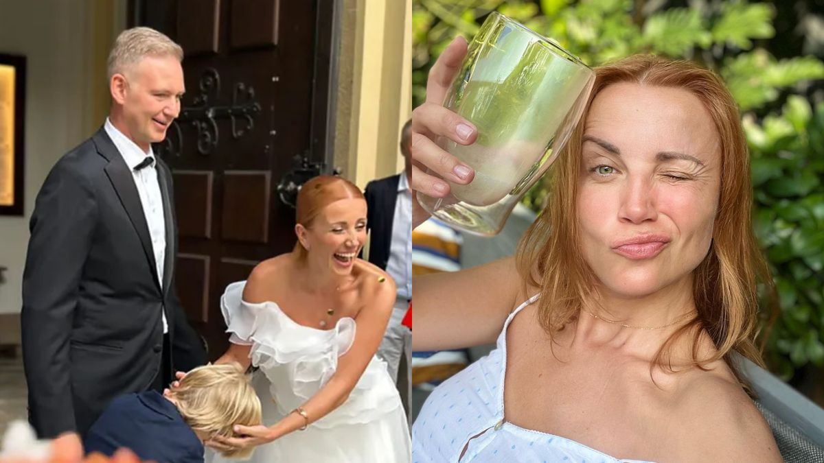 Druga kreacja z drugiego ślubu Katarzyny Zielińskiej. Odważnie!