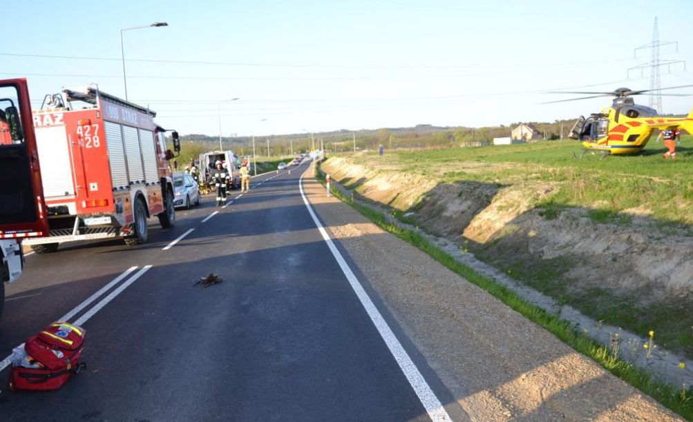 Motocyklista ciężko ranny w wypadku. Winna... kuropatwa