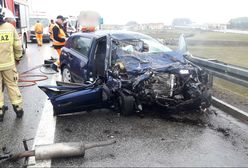 Śmiertelny wypadek na A1. Auto prawdopodobnie wjechało pod prąd