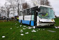 Wypadek autobusu szkolnego w Wielkopolsce. 5 dzieci rannych