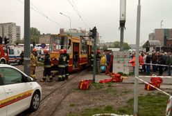 Dramatyczne sceny w Łodzi. Wykoleił się tramwaj