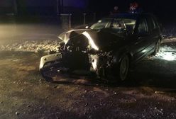 Pijany 17-latek bez prawa jazdy spowodował wypadek