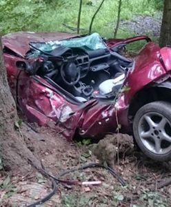 Tragedia w Strzyżowie w Podkarpackiem. Zwłoki w aucie rozbitym na drzewie