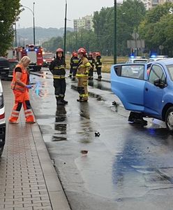 Czołowe zderzenie w Dąbrowie Górniczej. Jeden z kierowców był pijany