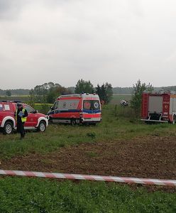Wypadek śmigłowca w Sokołowie Podlaskim. Rozbił się prywatny helikopter