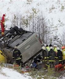 Dziewięć ofiar śmiertelnych katastrofy autobusowej w Szwecji