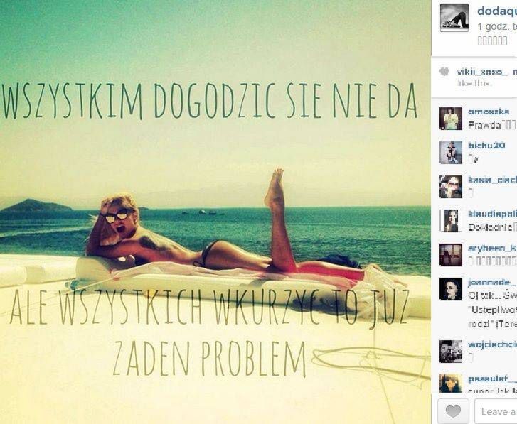 Doda, Fotografia: screen z Instagram.com
