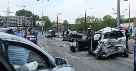 Wypadki drogowe w polskich miastach