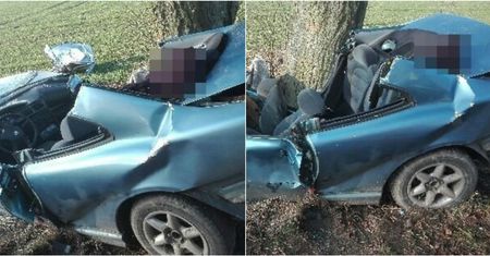 Śmiertelna tragedia na Lubelszczyźnie. Samochód uderzył w drzewo